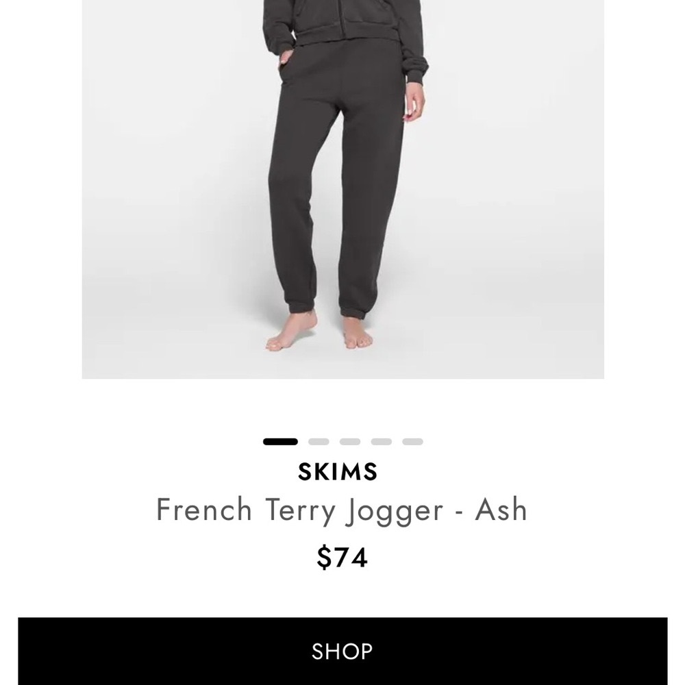 SKIMS French Terry Joggers - Ash